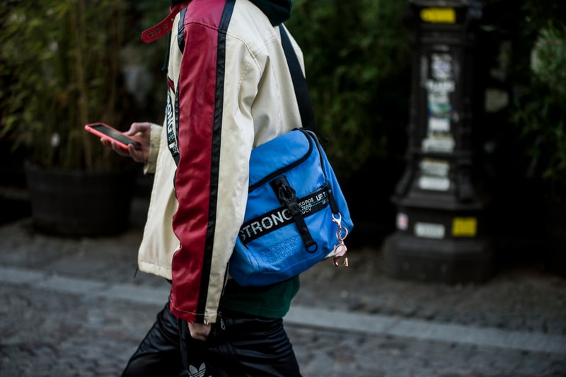 Paris Fashion Week Fall/Winter 2018 street style men's off-white goretex