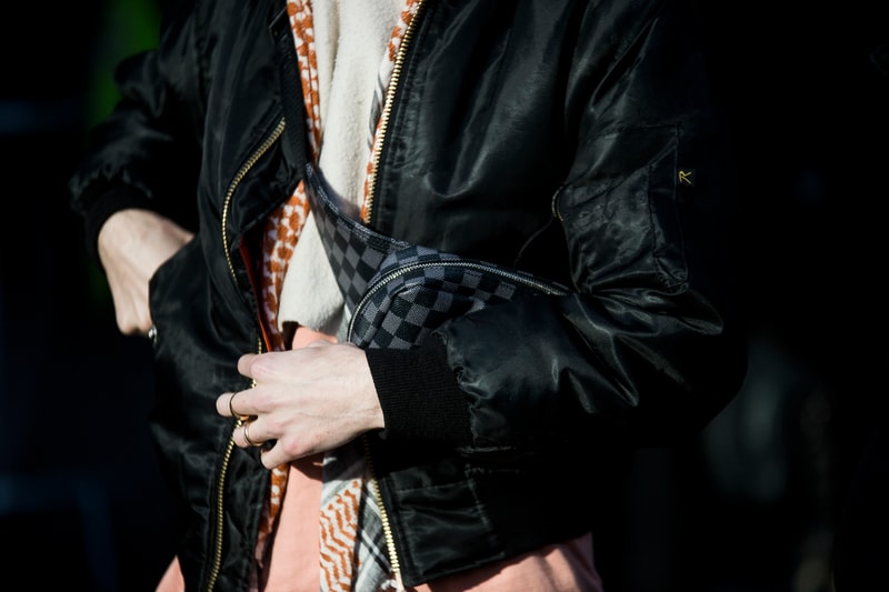 Paris Fashion Week Fall/Winter 2018 street style men's off-white goretex