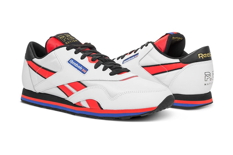 PE Nation Reebok Classic Nylon Pack Black White 2018 February Release Date info Sneakers Shoes Footwear collaboration