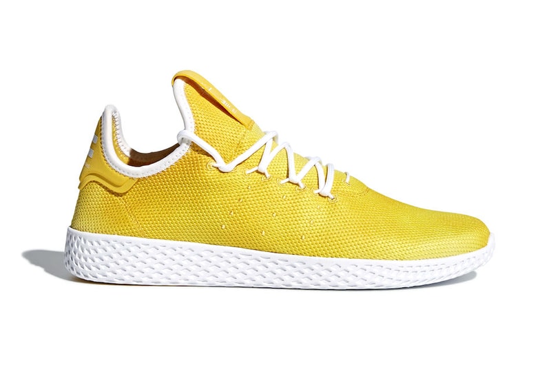Pharrell Williams adidas Originals tennis hu yellow release date