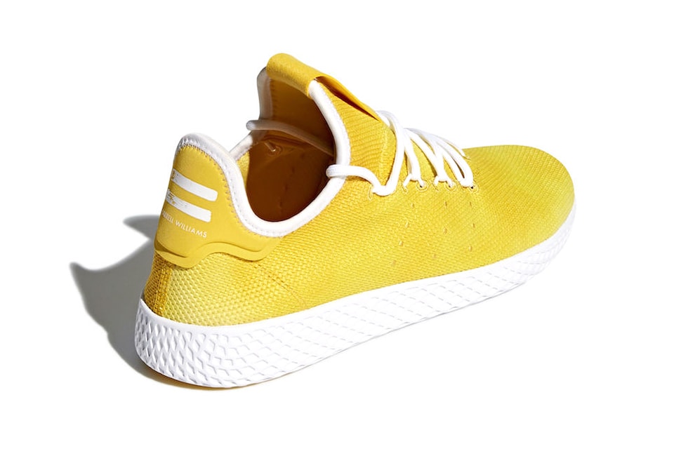 Pharrell Williams adidas Originals tennis hu yellow release date