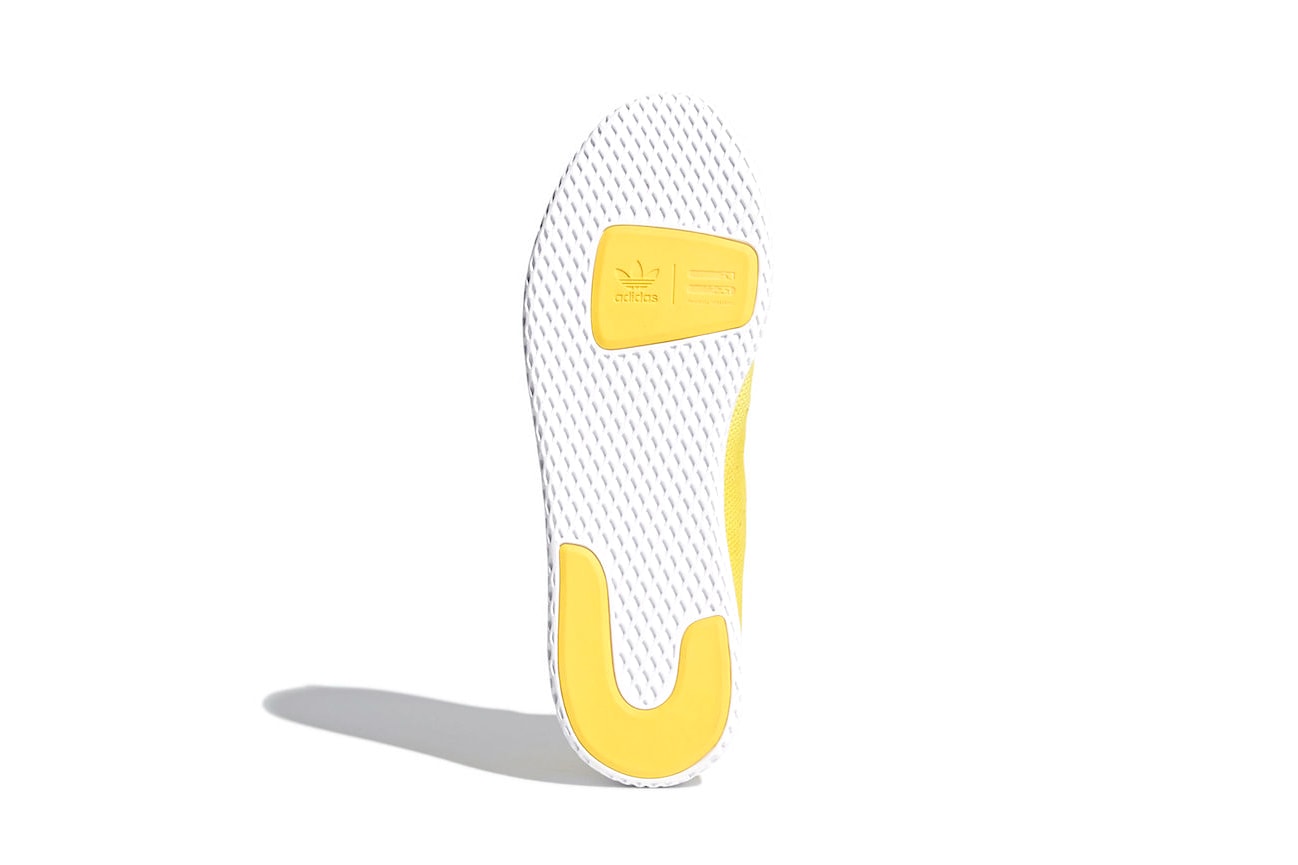 Pharrell Williams adidas Originals tennis hu yellow release date