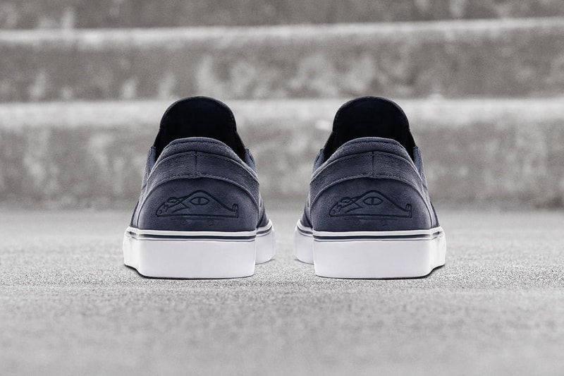 Poler Nike SB Janoski Slip On 2018 February 3 Release Date Info Sneakers Shoes Footwear Skateboarding Suede Navy