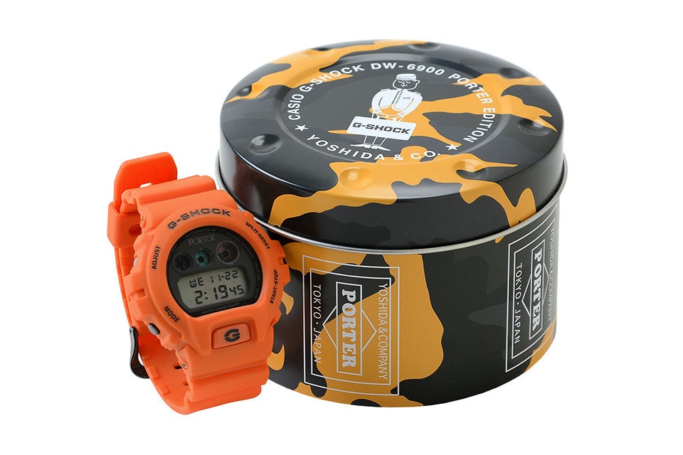 PORTER Casio G SHOCK DW 6900 Orange 2018 February 10 January 27 Release Date Info Limited Edition Japan STAND Tokyo