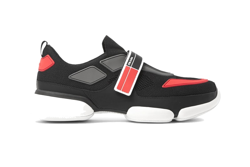 Prada MR PORTER Exclusive Mesh Rubber Luxury Fashion Leather Sneakers 2018 Kicks Streetwear