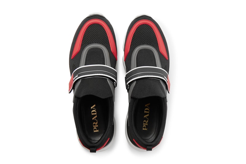Prada MR PORTER Exclusive Mesh Rubber Luxury Fashion Leather Sneakers 2018 Kicks Streetwear