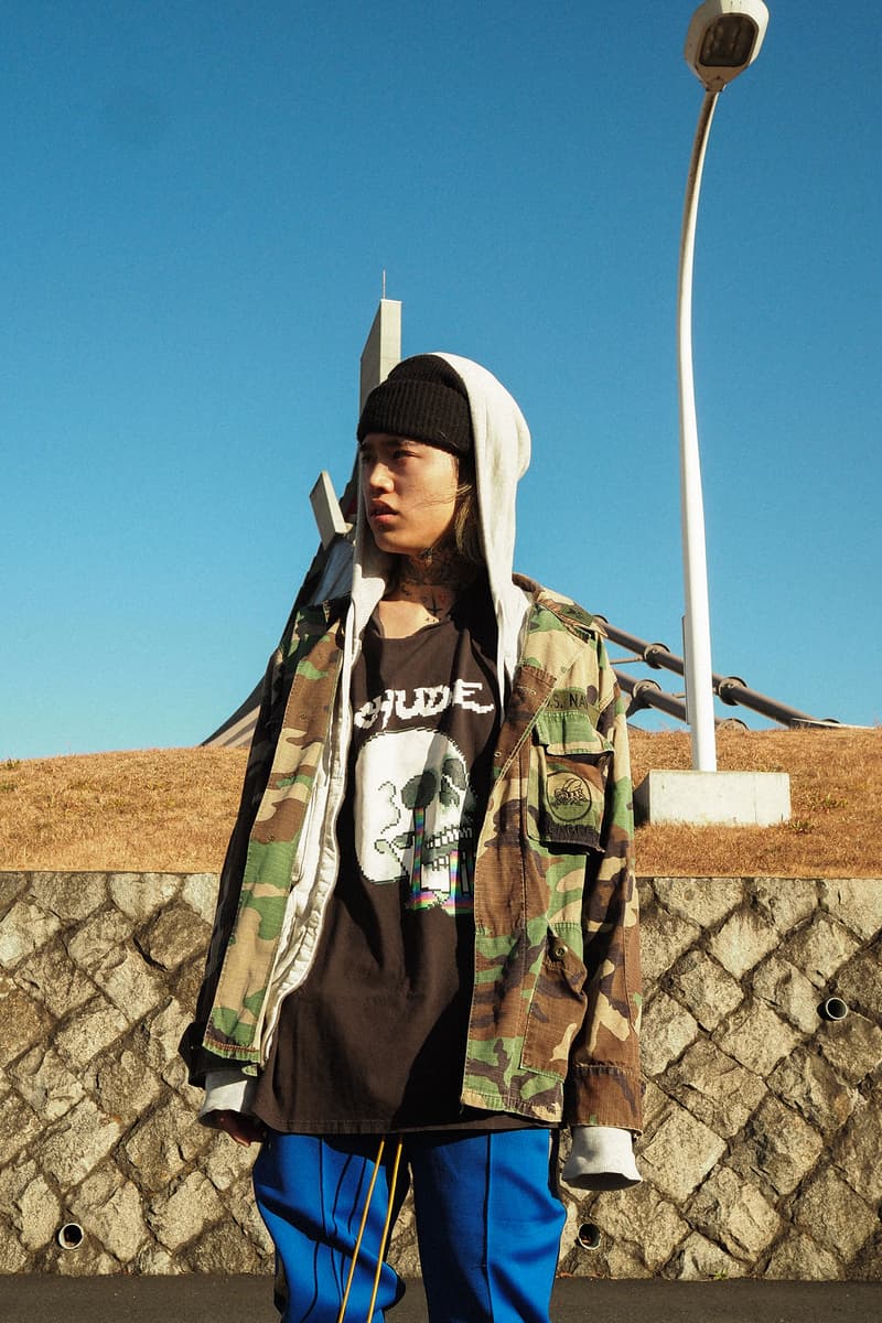 RHUDE x NUBIAN Exclusive Capsule 2018 fashion japan grunge Rhuigi Villaseñor traxedo Iron Cross MOTORPSYCHO