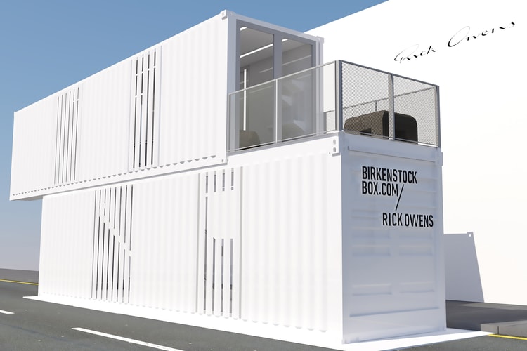 Rick Owens x Birkenstock Box Pop-Up Hosted in Shipping Containers