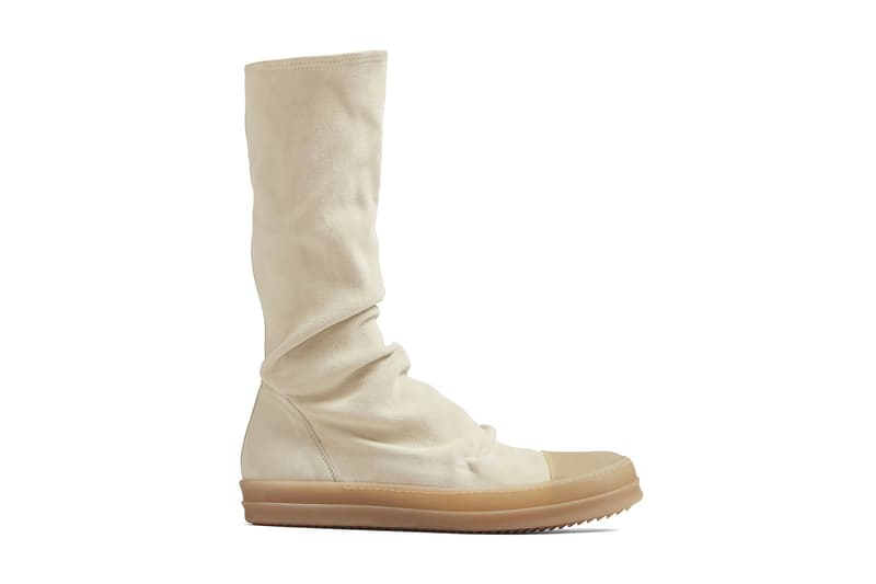 Rick Owens Sock Sneaker Beige Gum 2018 Spring Summer January Release Date Info LN CC drop dirt