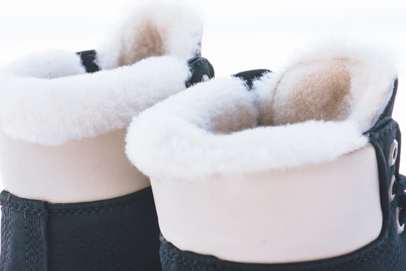 Ronnie Fieg Timberland KITH Chapter 3 distressed rust leather black navy nylon cream shearling release date footwear January 20