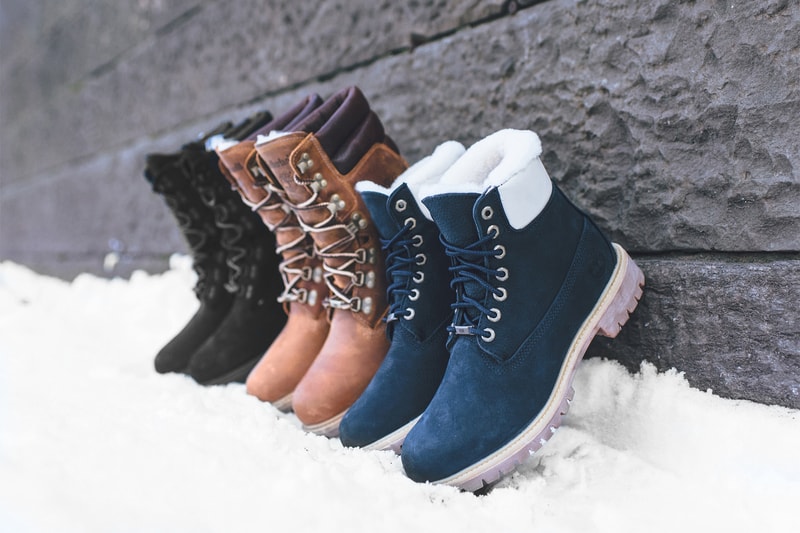 Ronnie Fieg Timberland KITH Chapter 3 distressed rust leather black navy nylon cream shearling release date footwear January 20