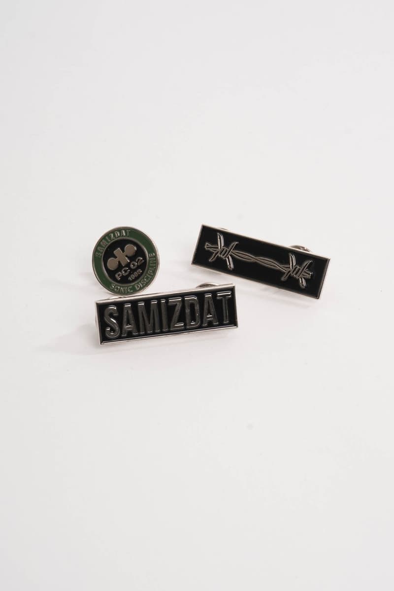 SAMIZDAT Yang Li Spring Summer 2018 Release T-Shirt Pins Patches Lighter Cap