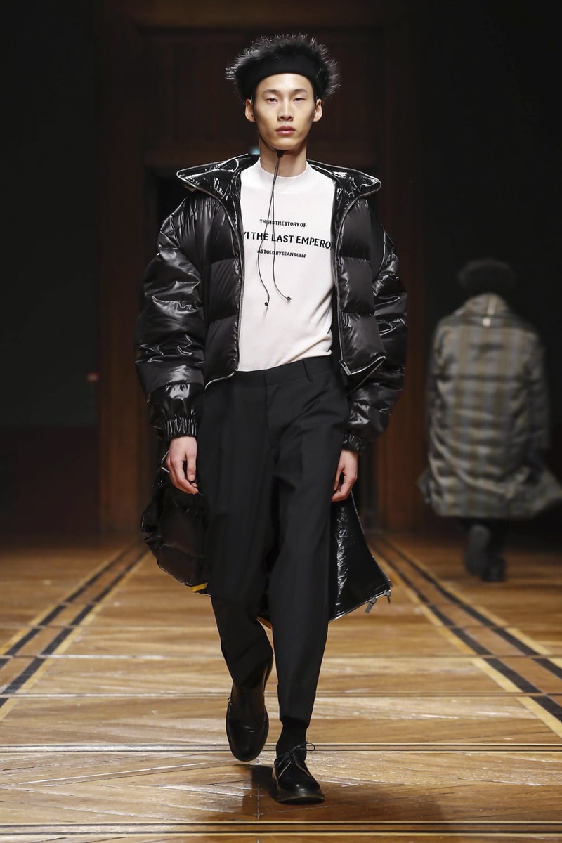 Sean Suen Fall Winter 2018 Collection Paris Fashion Week Men's