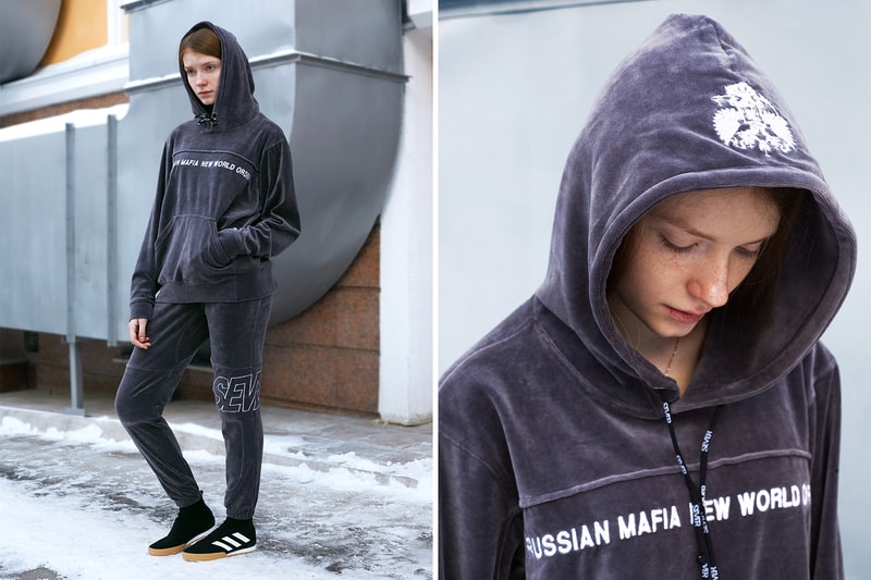 SEVER x KM20 "Russian Mafia New World Order" Kuznetsky Most Gosha Rubchinskiy Moscow Russia Tracksuit Velour