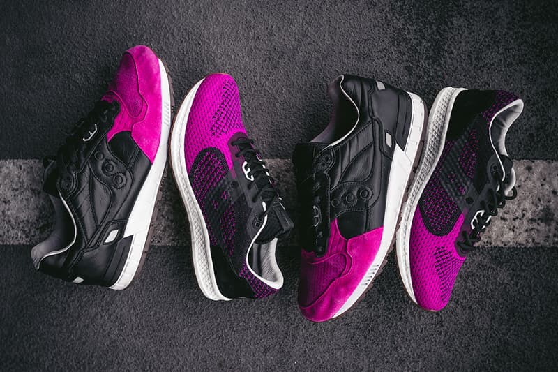 solebox saucony shadow 5000 evr pink devil black pink footwear release date info drops january 17 18