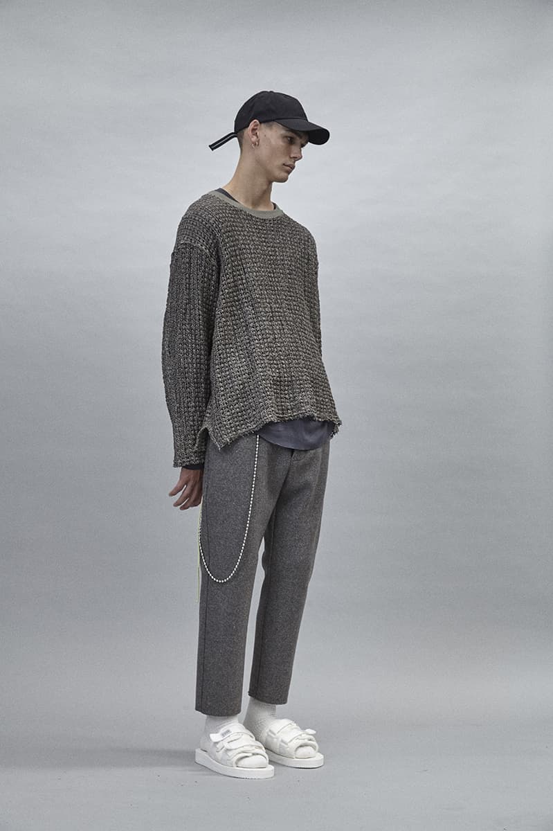 Song for the Mute Fall Winter 2018 Lookbook Sweater T-Shirt Pant Caps