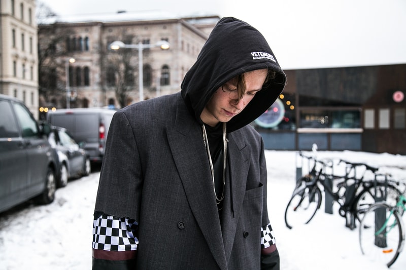 Stockholm Fashion Week Fall/Winter 2018 Street Style Streetsnaps Off-White Virgil Abloh Balenciaga Eytys Acne Studios Raf Simons adidas Originals Ozweego Fear of God