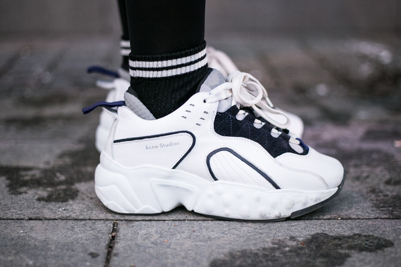 Stockholm Fashion Week Fall/Winter 2018 Street Style Streetsnaps Off-White Virgil Abloh Balenciaga Eytys Acne Studios Raf Simons adidas Originals Ozweego Fear of God