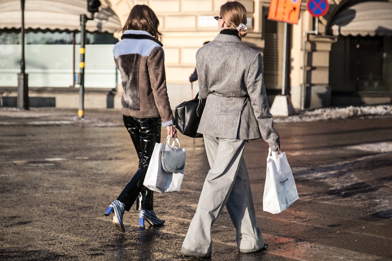 Stockholm Fashion Week Fall/Winter 2018 Street Style Streetsnaps Off-White Virgil Abloh Balenciaga Eytys Acne Studios Raf Simons adidas Originals Ozweego Fear of God