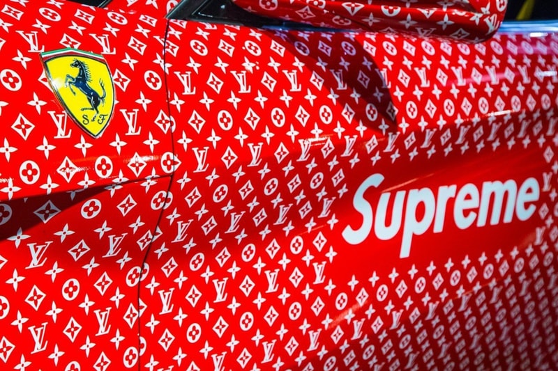 Supreme x Louis Vuitton Ferrari F12 Berlinetta 2014 Custom Model For Sale Auction Deals on Wheels Supercar