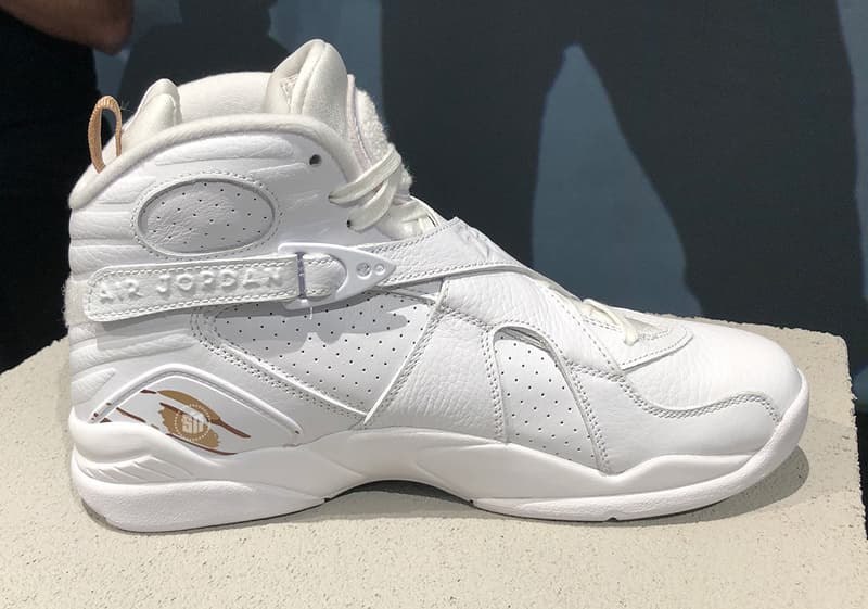 OVO Air Jordan 8 Closer Look Black White colorway