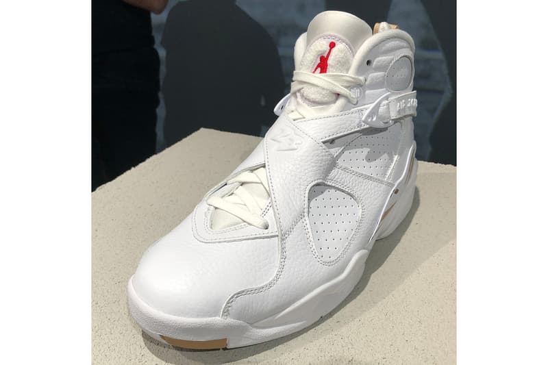 OVO Air Jordan 8 Closer Look Black White colorway