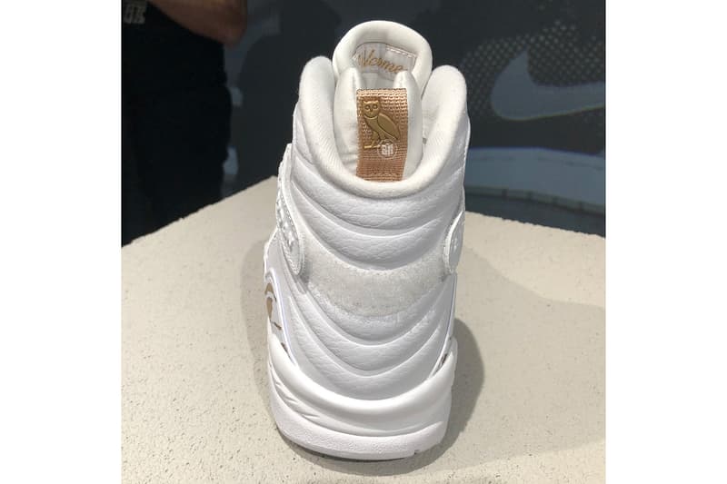 OVO Air Jordan 8 Closer Look Black White colorway
