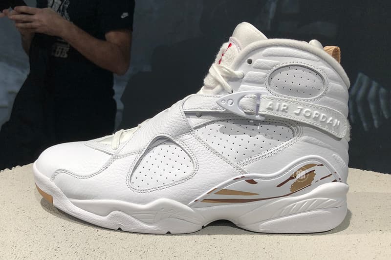 OVO Air Jordan 8 Closer Look Black White colorway