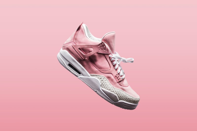 The Shoe Surgeon French Rose White Toe Jordan 4 January 17 Release
