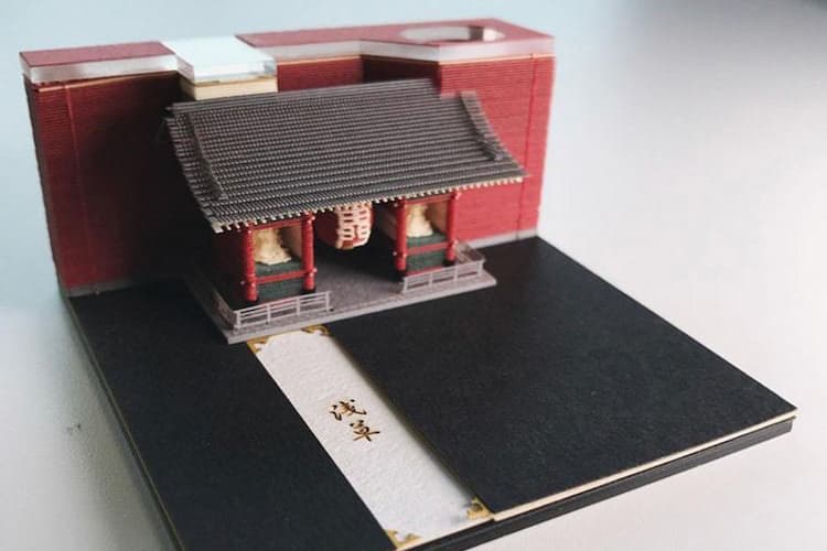 Triad Japan Inc Memo Note Pad Famous Buildings Architecture Kyoto Kiyomizudera Temple Asakusa Temple Tokyo Tower