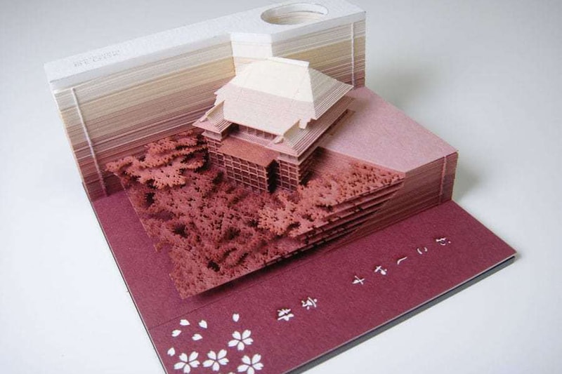 Triad Japan Inc Memo Note Pad Famous Buildings Architecture Kyoto Kiyomizudera Temple Asakusa Temple Tokyo Tower