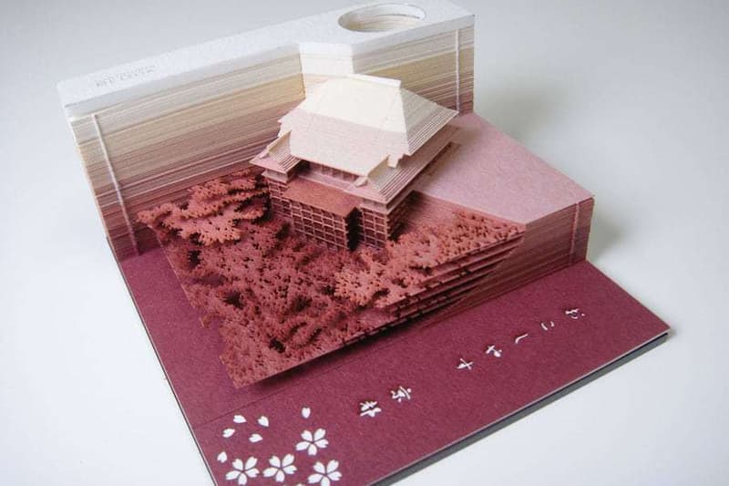 Triad Japan Inc Memo Note Pad Famous Buildings Architecture Kyoto Kiyomizudera Temple Asakusa Temple Tokyo Tower