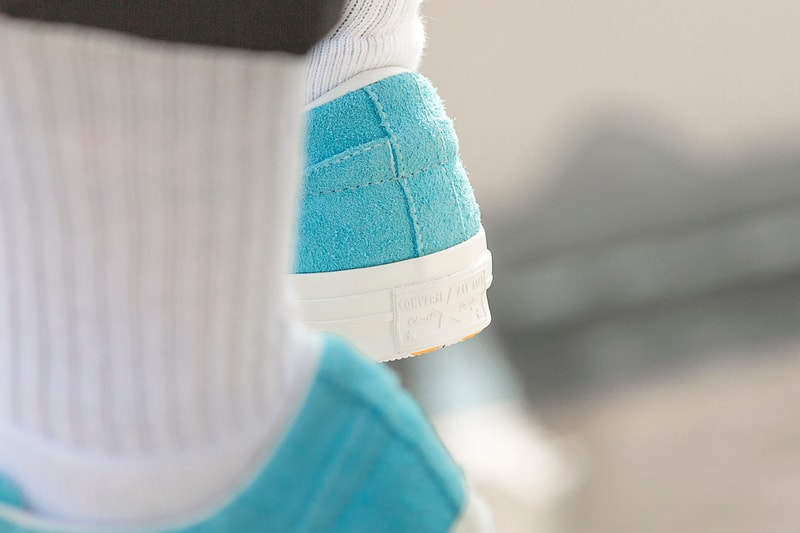 Tyler, The Creator Converse GOLF le FLEUR* On Foot Look Release Geranium Pink Jade Lime Bachelor Blue