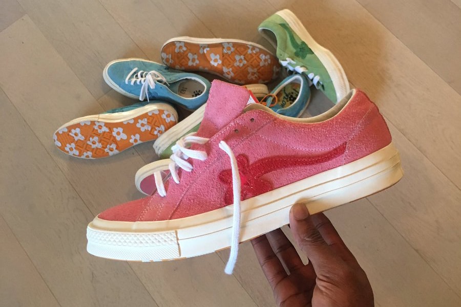 Tyler the Creator GOLF le FLEUR Converse One Star pink red footwear