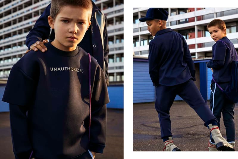 Unauthorized 2018 Fall Winter Collection Lookbook Denmark Father Son Athleisure sweatpants tracksuit