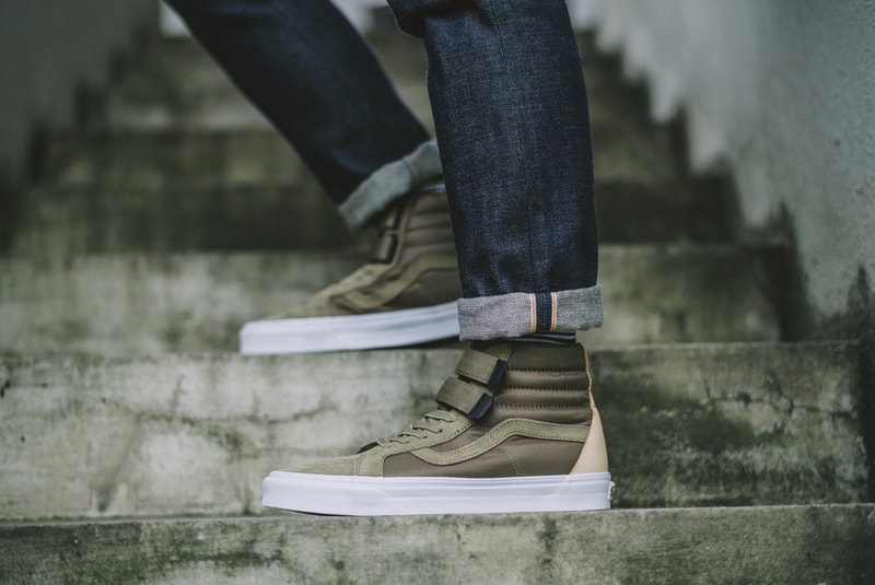 Vans Military Function Collection 2018 Sk8-Hi Reissue Old Skool Classic Slip-On Footwear Sneakers strap straps lacing canvas two 2 suede leather v 5