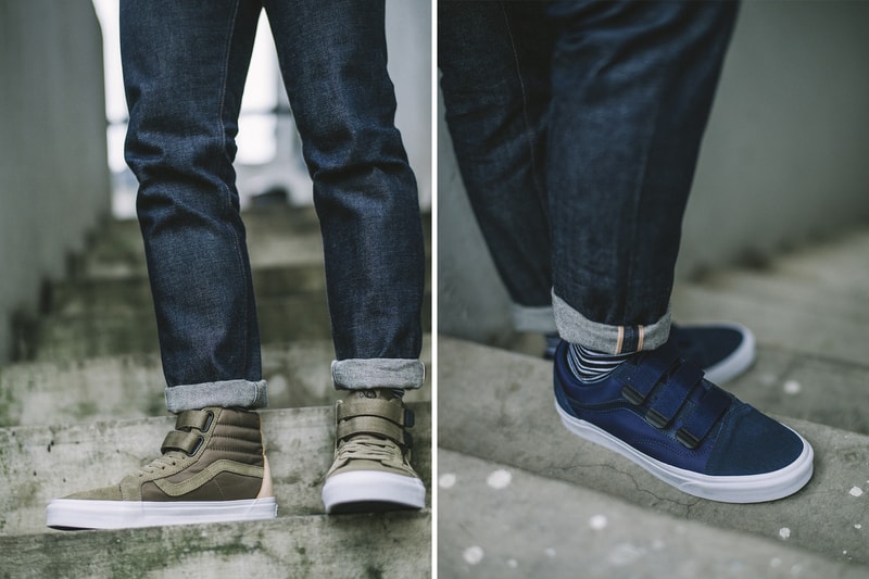 Vans Military Function Collection 2018 Sk8-Hi Reissue Old Skool Classic Slip-On Footwear Sneakers strap straps lacing canvas two 2 suede leather v 5