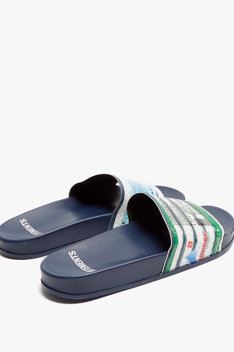Vetements Bottled Water Print Slides