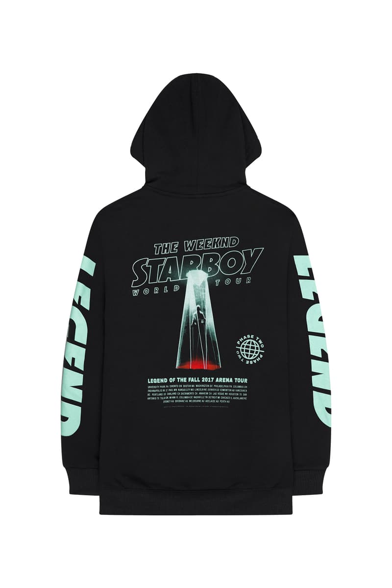 The Weeknd Starboy LEGEND OF THE FALL PHASE TWO Tour Merch Drop Limited Edition 96 hours web store sale