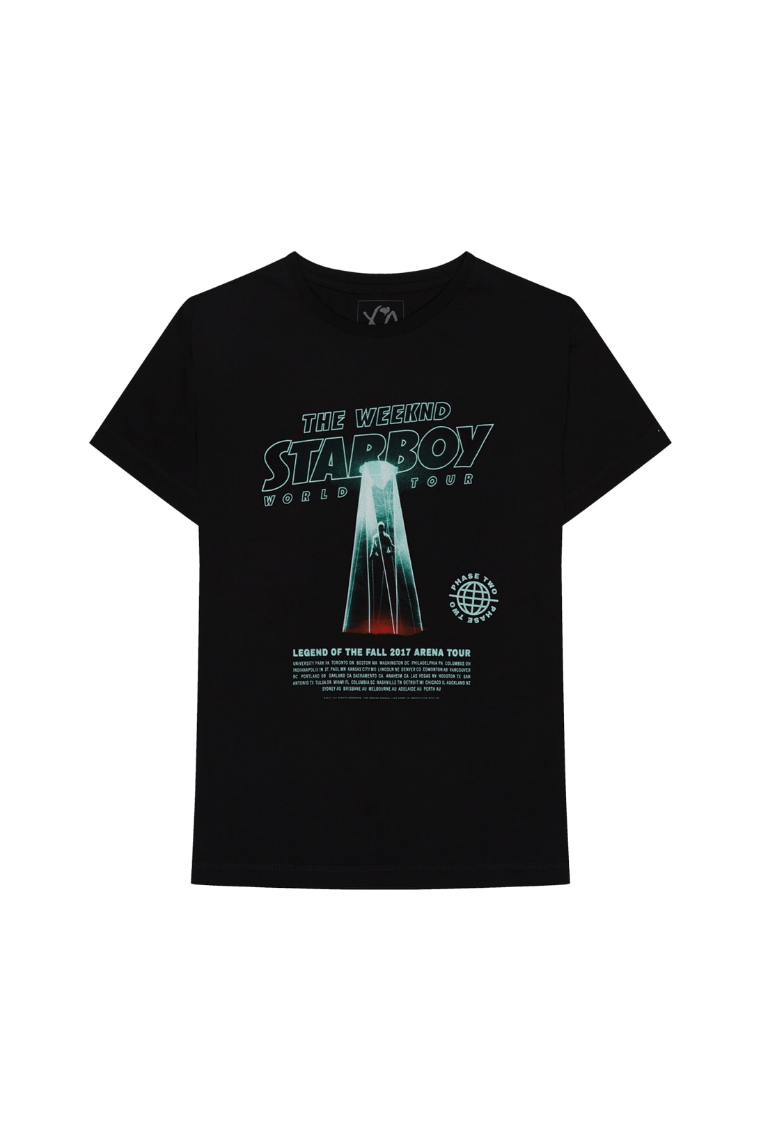 The Weeknd Starboy LEGEND OF THE FALL PHASE TWO Tour Merch Drop Limited Edition 96 hours web store sale
