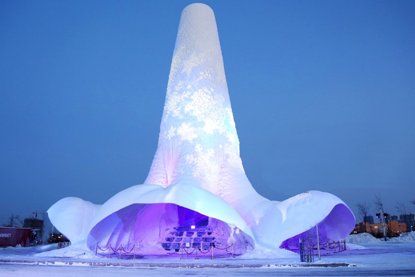 World's Tallest Ice Tower Structural Ice Harbin China V&A Dundee