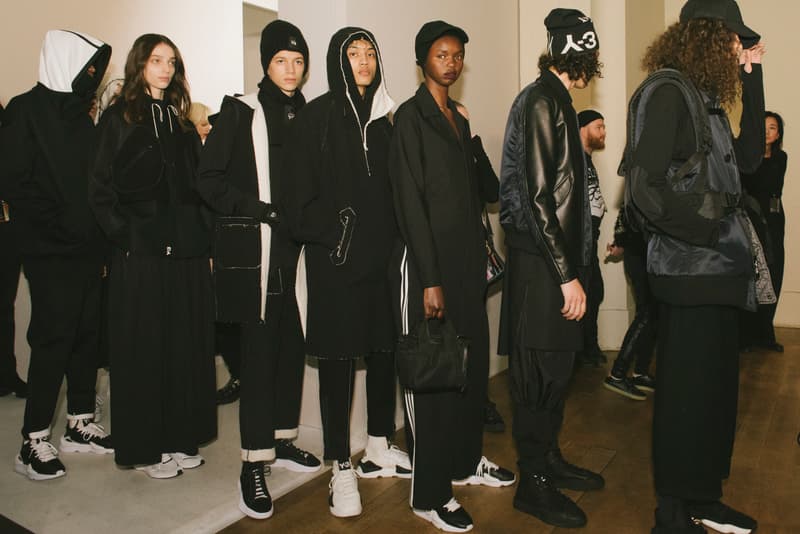 Y-3 Fall/Winter 2018 Paris Fashion Week Backstage Yohji Yamamoto adidas James Harden Futurecraft