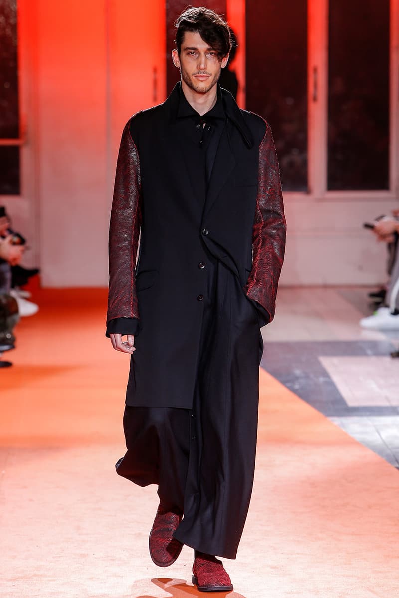 Yohji Yamamoto 2018 Fall Winter Paris Fashion Week Mens