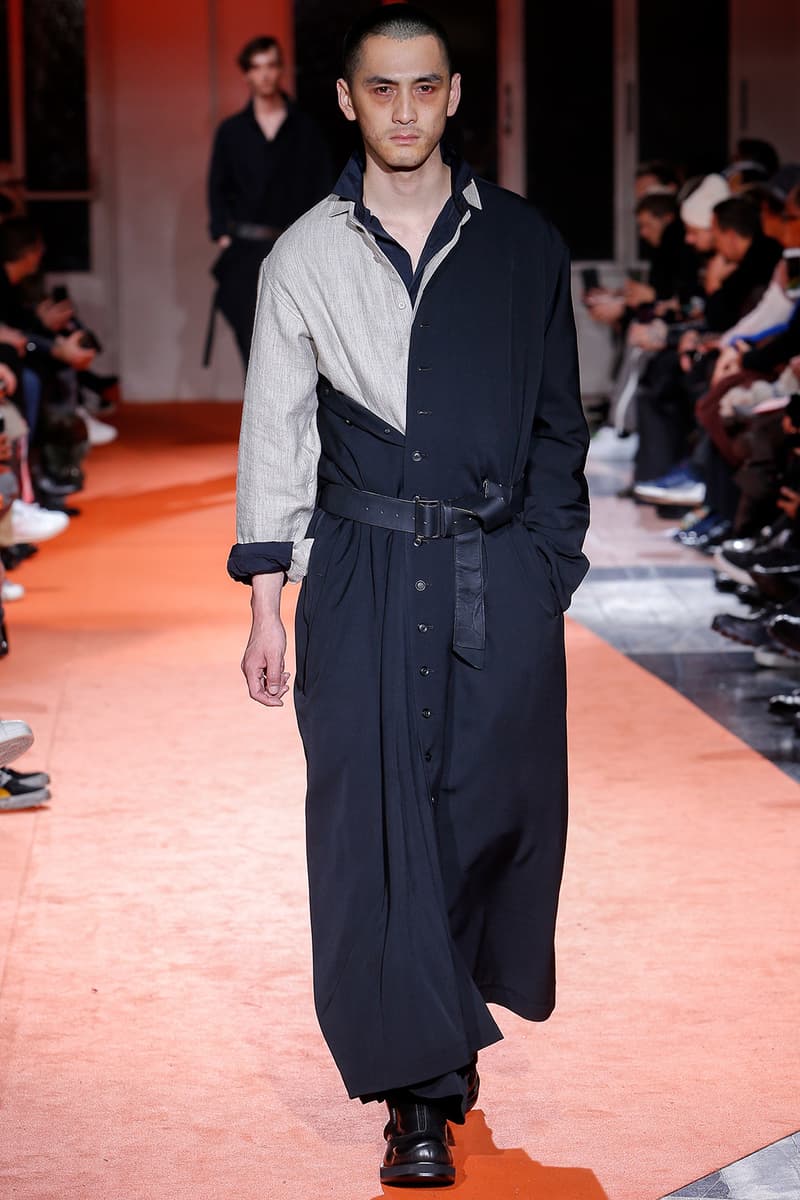 Yohji Yamamoto 2018 Fall Winter Paris Fashion Week Mens