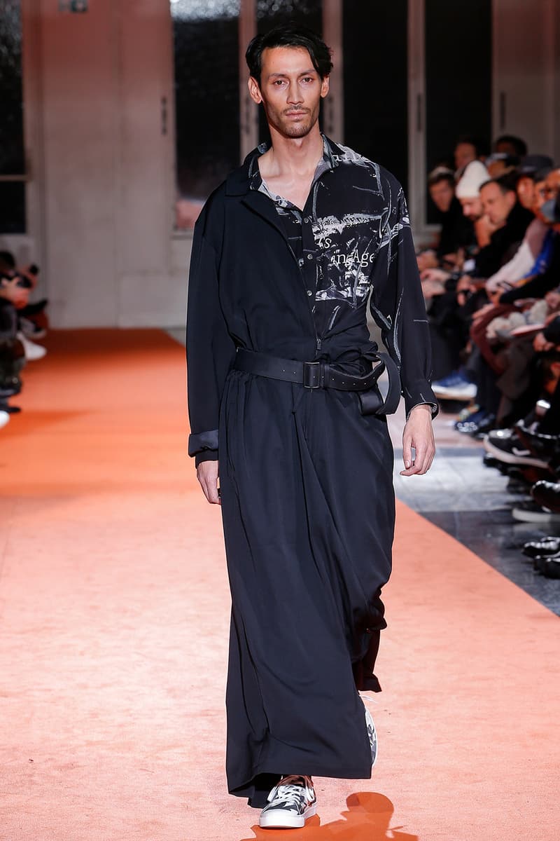 Yohji Yamamoto 2018 Fall Winter Paris Fashion Week Mens