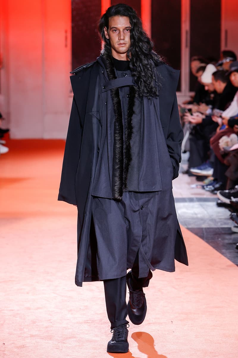 Yohji Yamamoto 2018 Fall Winter Paris Fashion Week Mens