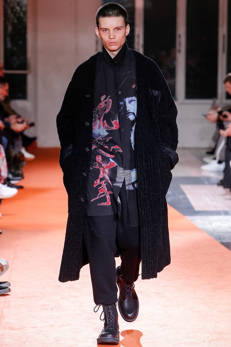 Yohji Yamamoto 2018 Fall Winter Paris Fashion Week Mens