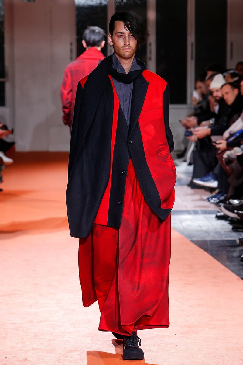 Yohji Yamamoto 2018 Fall Winter Paris Fashion Week Mens