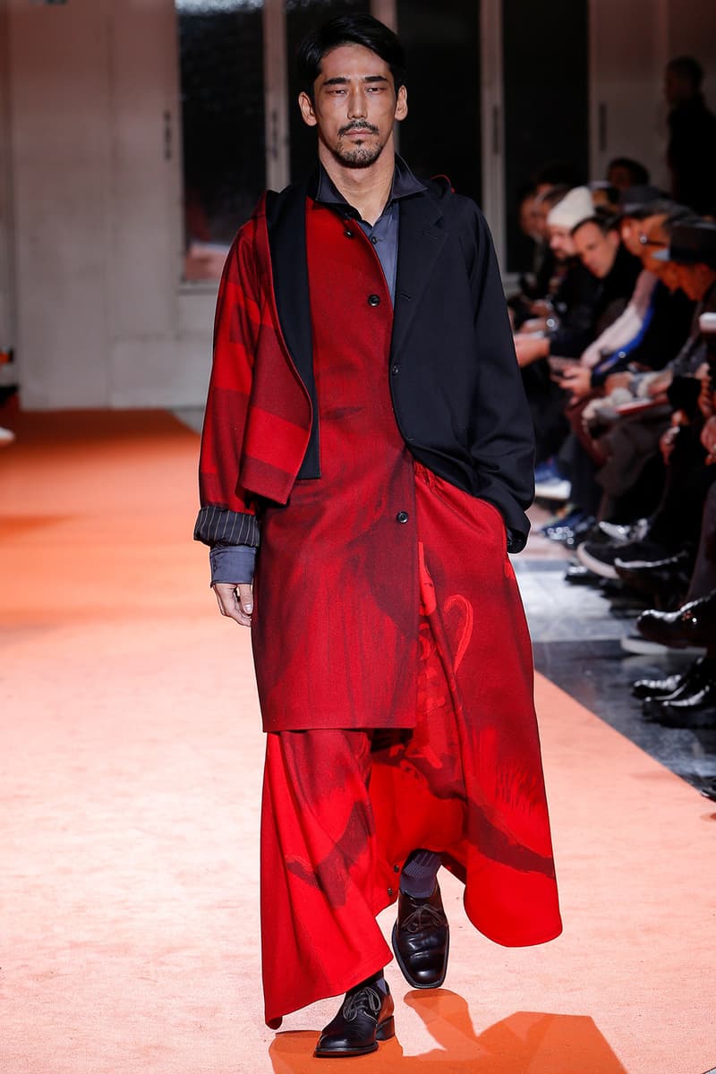 Yohji Yamamoto 2018 Fall Winter Paris Fashion Week Mens