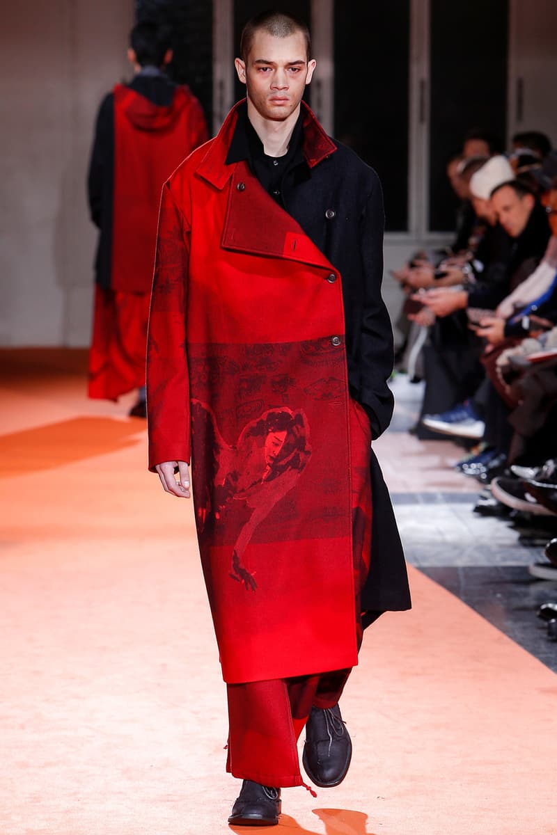 Yohji Yamamoto 2018 Fall Winter Paris Fashion Week Mens